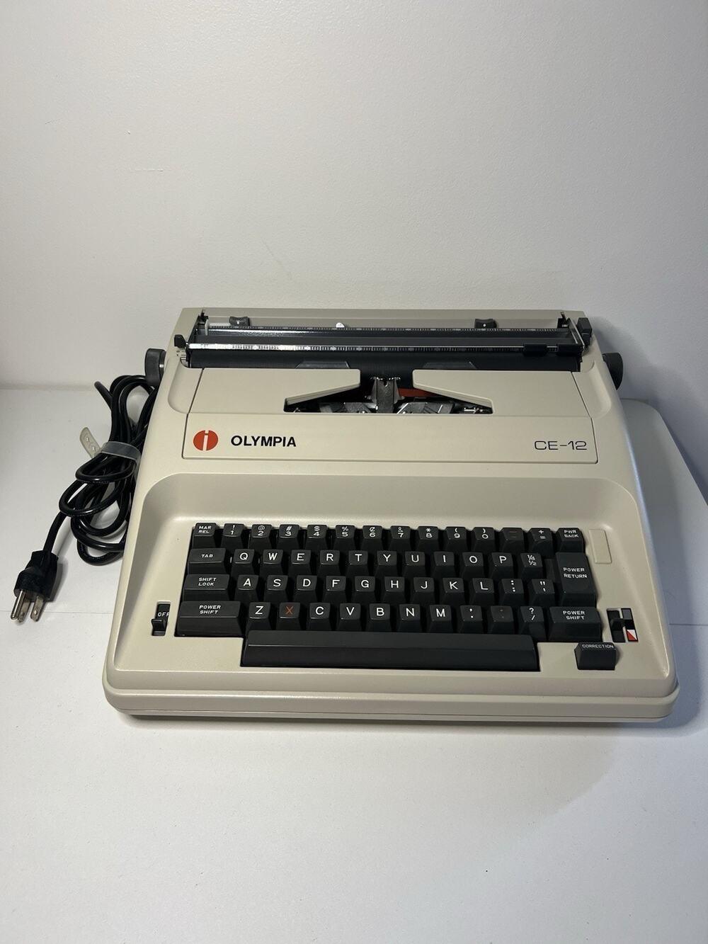 Vintage Olympia CE-12 Electric Typewriter w/ Hard Case- Needs Repair -